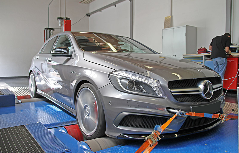 Ordentlich Mehrleistung beim A45 AMG